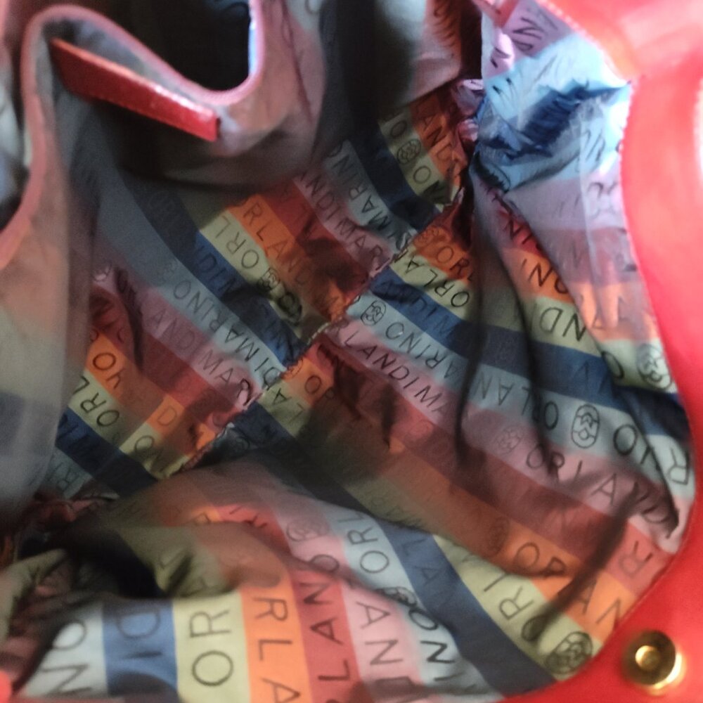 MARINO ORLANDI Made in Italy in the 90's Extra Large ♥️ BagriefcCase shoulder b - Picture 9 of 9